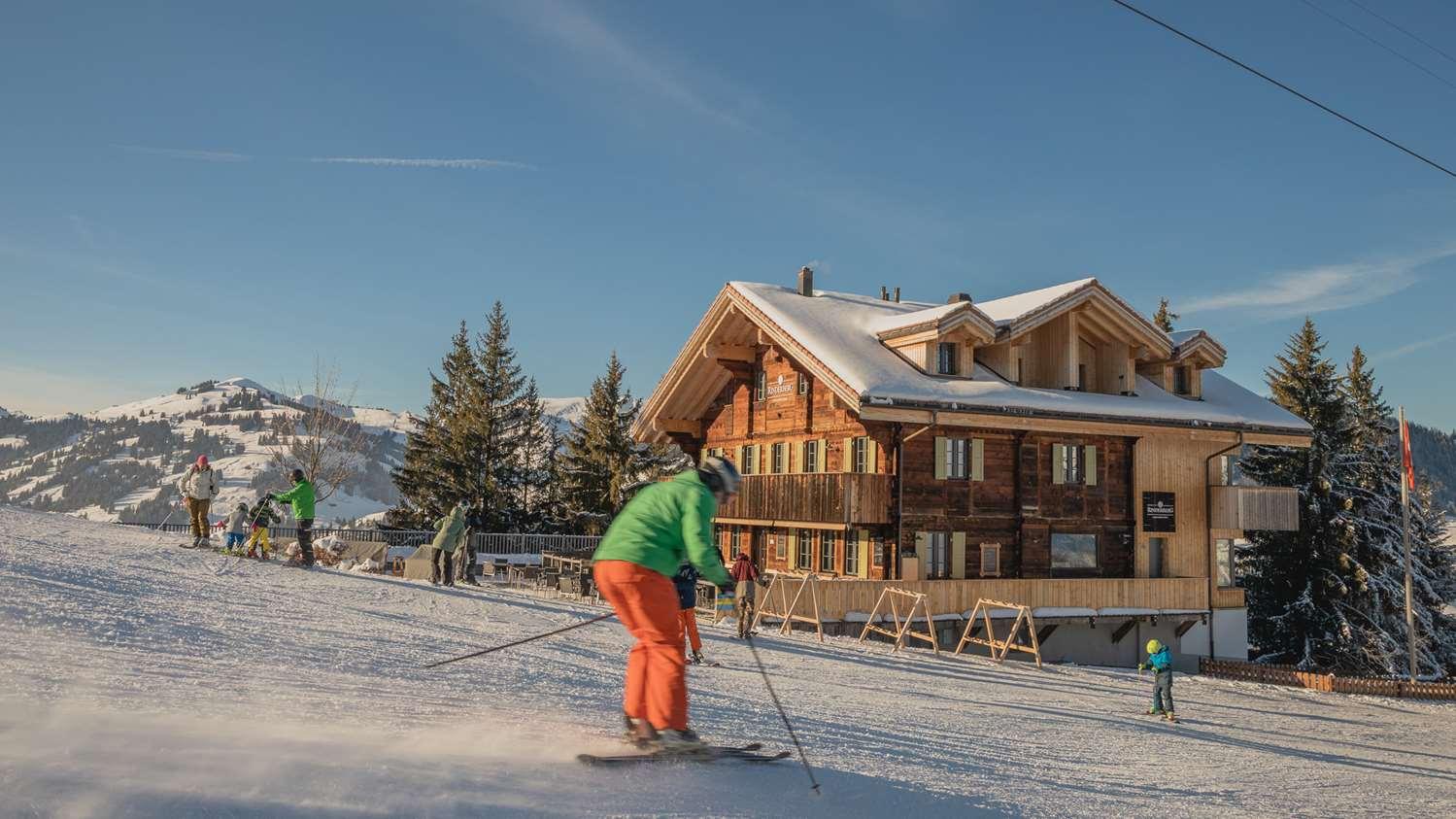 Rinderberg Swiss Alpine Lodge Zweisimmen Bagian luar foto
