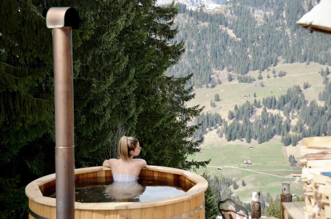 Rinderberg Swiss Alpine Lodge Zweisimmen Bagian luar foto