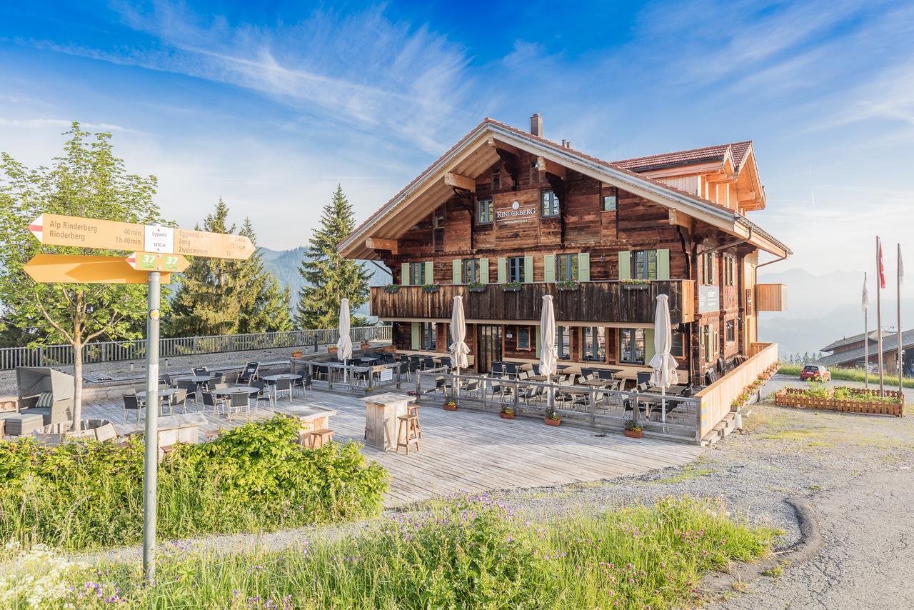 Rinderberg Swiss Alpine Lodge Zweisimmen Bagian luar foto